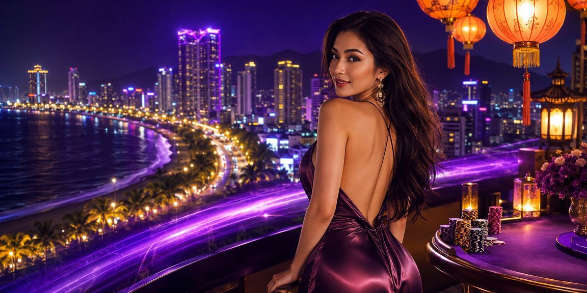 Người dùng xem ưu đãi và jackpot trên di động trong không khí Hội An