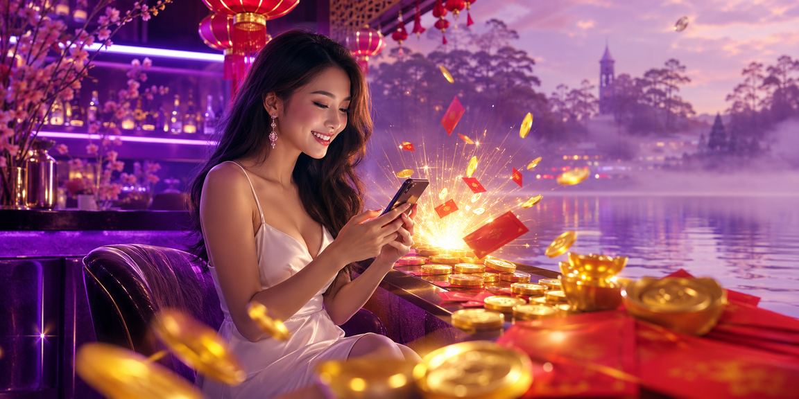 Giao diện mobile hiển thị thông tin thanh toán và tài khoản giải trí